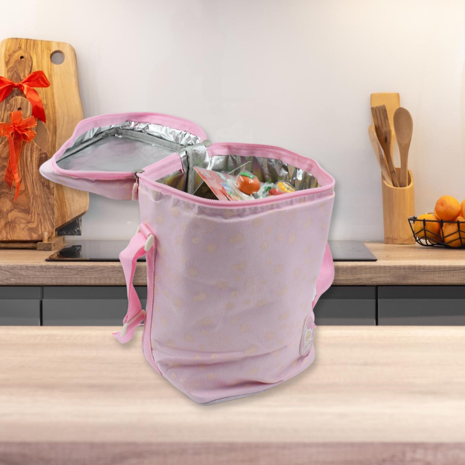 Cute Animal Zip Lunch Bag with Adjustable Strap – Reusable & Durable (1 Pc) Cute Animal Zip Lunch Bag with Adjustable Strap – Reusable & Durable (1 Pc)